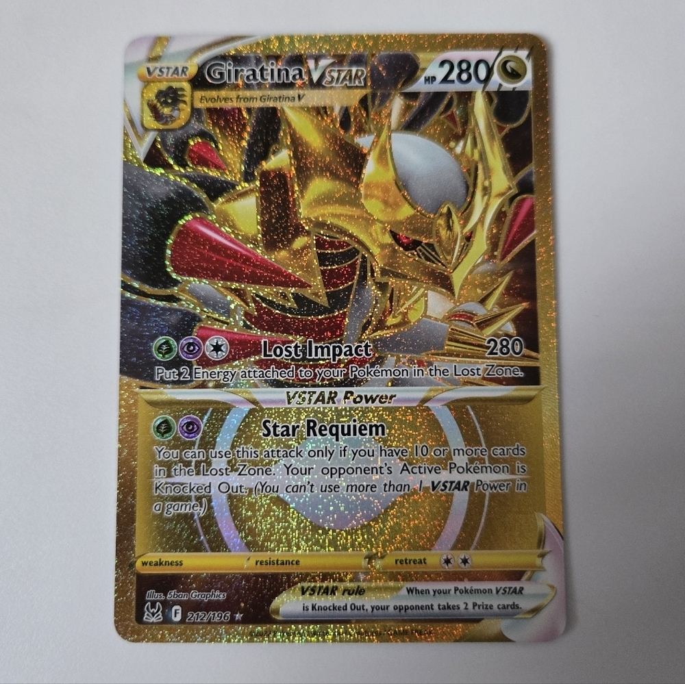 Giratina VSTAR #212 Pokemon Lost Origin Holo Card